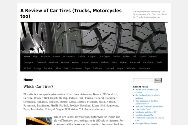Twenty Ten theme site design template sample