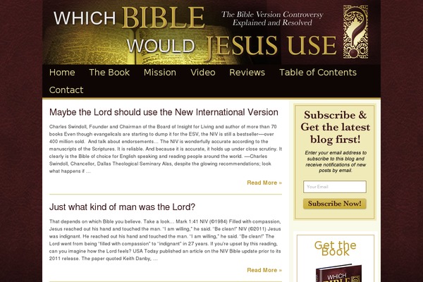 whichbiblewouldjesususe.com site used Whichbible