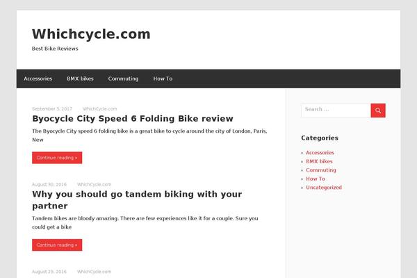 whichcycle.com site used Boardwalk
