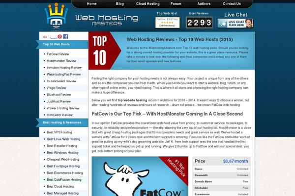 whichwebhost.com site used Whmaster
