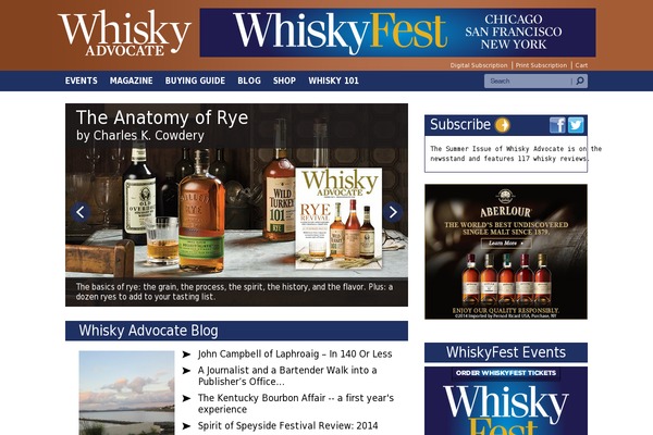 whisky-advocate theme websites examples