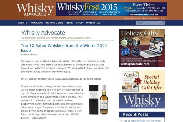 whiskyadvocateblog.com site used Whisky-advocate
