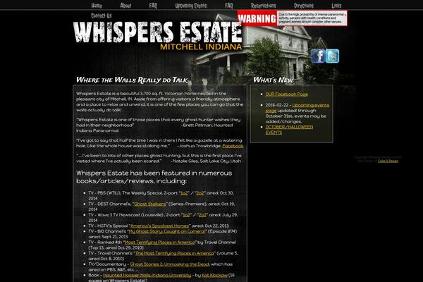 whispersestate.com site used Whispers