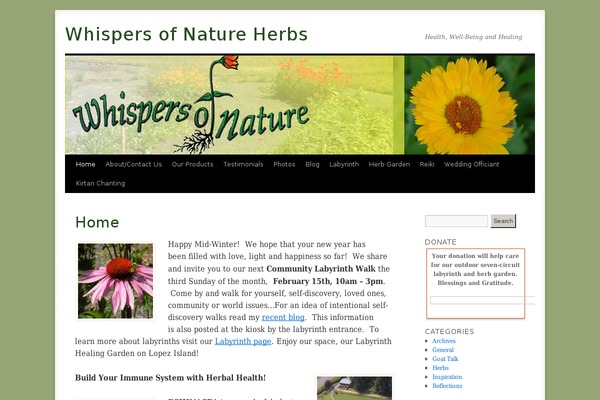 whispersofnatureherbs.com site used Whispers