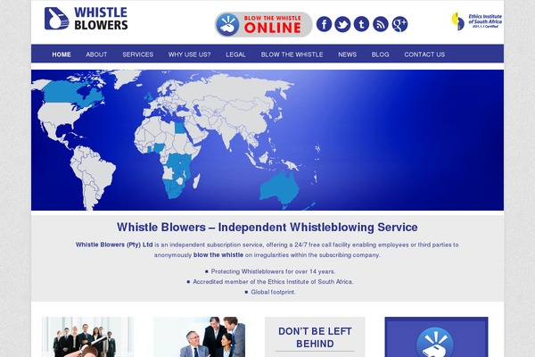 whistleblowing.co.za site used Whistleblowingmeeta