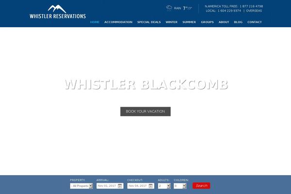 whistlerreservations.com site used Rezengine
