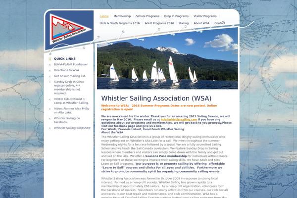 whistlersailing.com site used Theme856