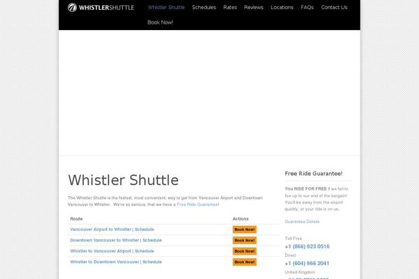 whistlershuttle.com site used Energy