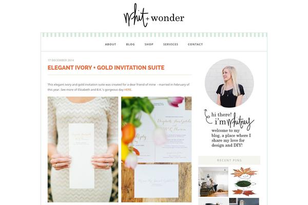 whit-and-wonder.com site used Hailey