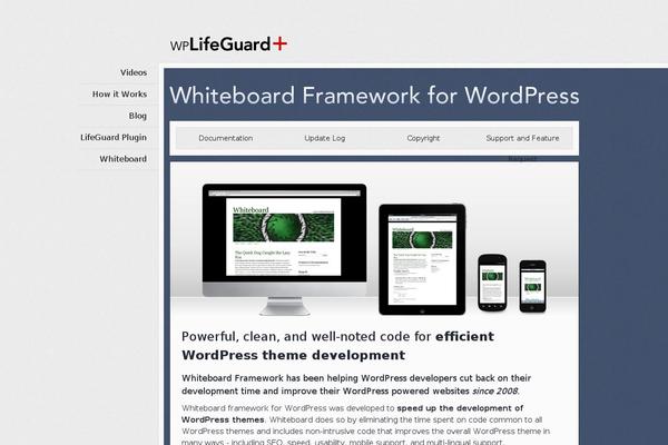 whiteboardframework.com site used Lifeguard