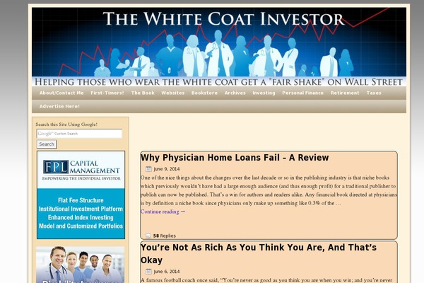 whitecoatinvestor.com site used Wci