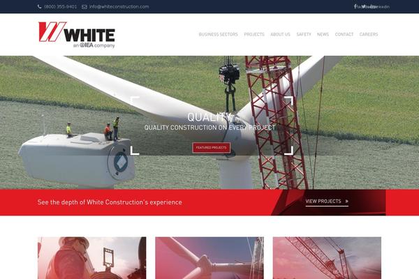 whiteconstruction.com site used Structure