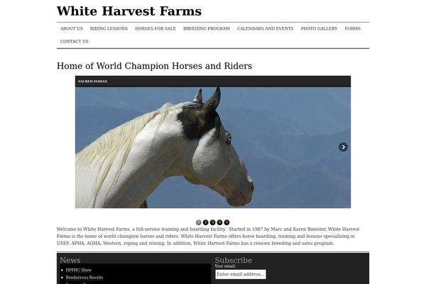 whiteharvestfarms.com site used Pilcrow