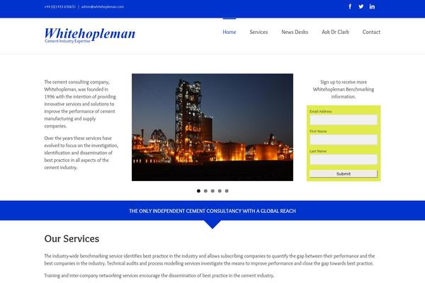 whitehopleman.com site used Manufactory