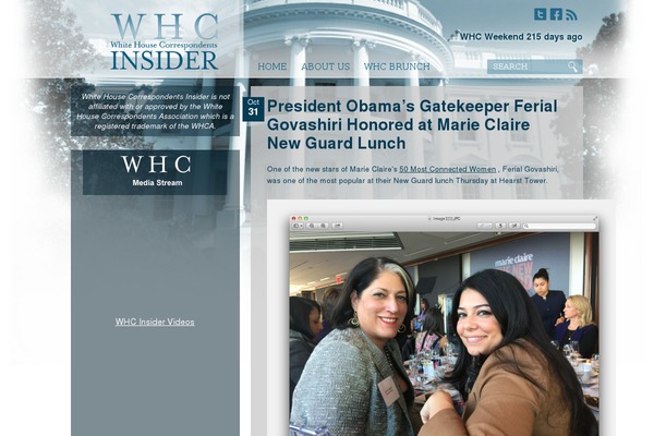 whitehousecorrespondentsweekendinsider.com site used Dog-channel