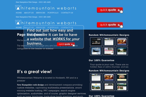 whitemountainwebarts.com site used Flexxdark