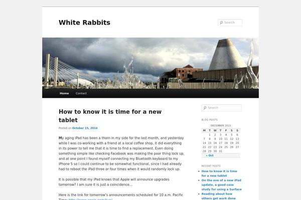 Twenty Eleven theme site design template sample