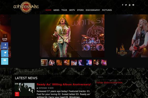 whitesnake.com site used Vocalws