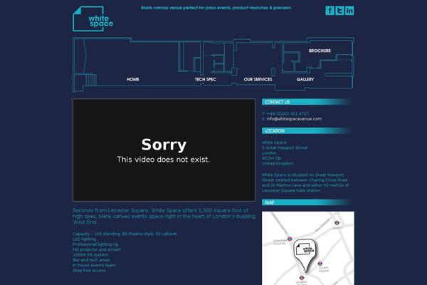 WhiteSpace theme site design template sample