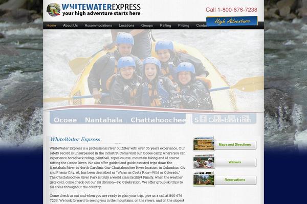 whitewaterexpress.com site used Whitewater-express