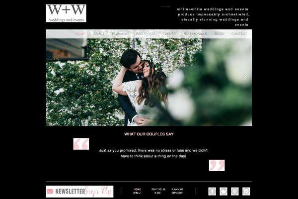whitewhite.com.au site used Wweddings