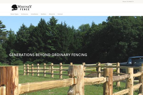 whitneyfence.com site used Enfold