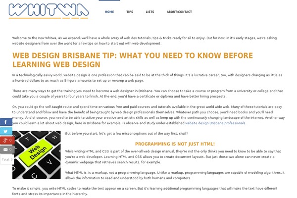 Site using Easy Social Share Buttons plugin