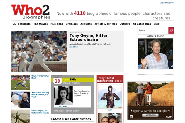 who2.com site used Newsmag Child