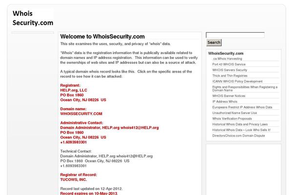 whoissecurity.com site used Keywordfactory-fluid