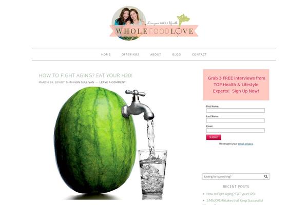 Foodie theme site design template sample