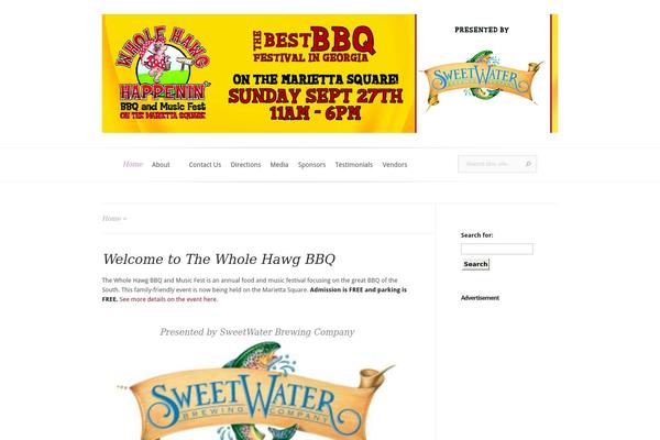 wholehawgbbqfest.com site used Evolution
