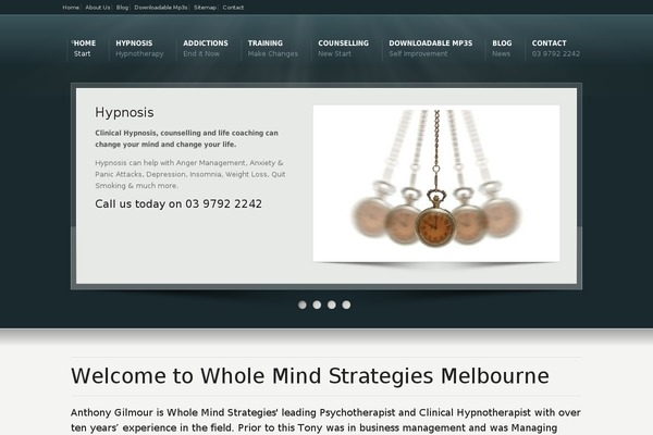 wholemindstrategies.net.au site used Hypnosis