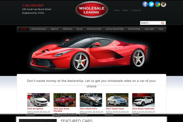 WordPress website example screenshot