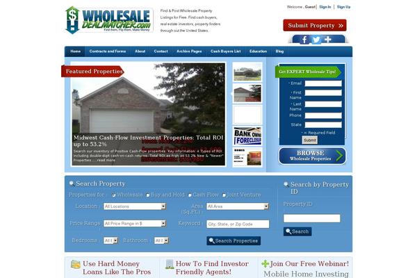 wholesaledealmatcher.com site used Realestate_v1.5.4