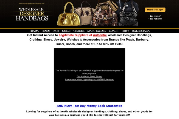 wholesaledesignerhandbags.com site used Wphandbags