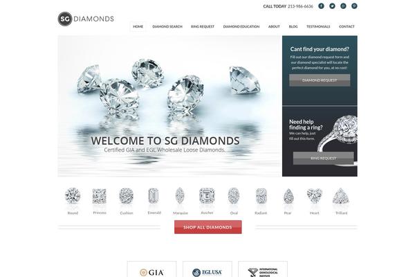 WordPress website example screenshot
