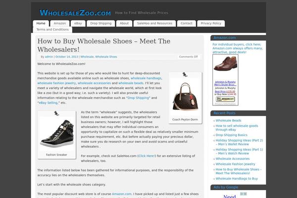 WordPress website example screenshot