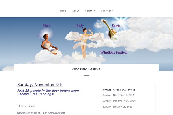 wholisticfestival.com site used Passenger