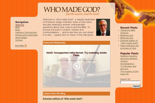 whomadegod.org site used Whomadegod-2.0
