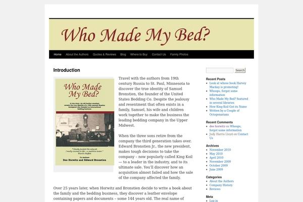WordPress website example screenshot