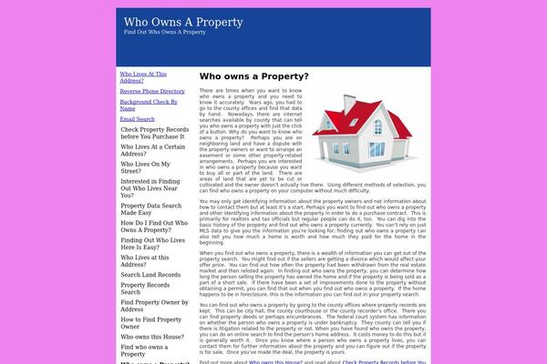 whoownsaproperty.com site used Affiloblueprint_theme_1.1