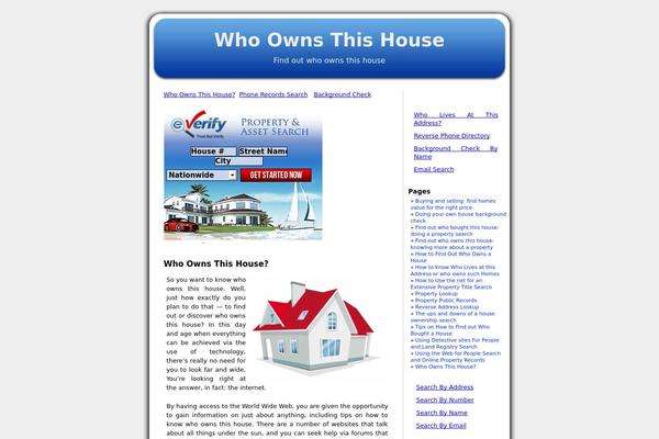 whoownsthishouse.com site used Blueberry