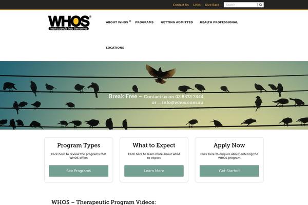 whos.com.au site used Whos-theme