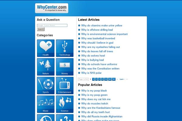 whycenter.com site used Whycenter