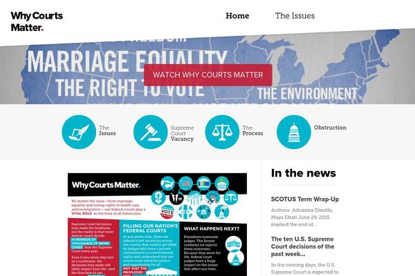 whycourtsmatter.org site used Wcm