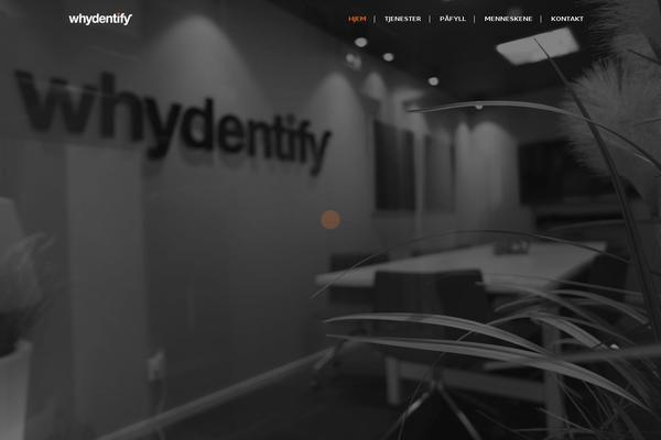 whydentify.no site used Kodeks-theme