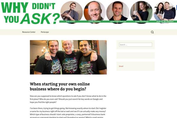 Twenty Thirteen theme site design template sample