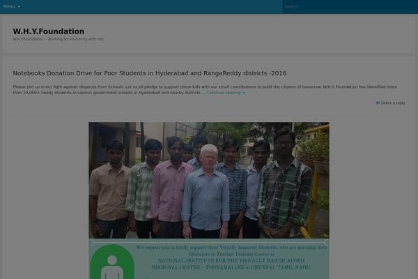 Hueman theme site design template sample