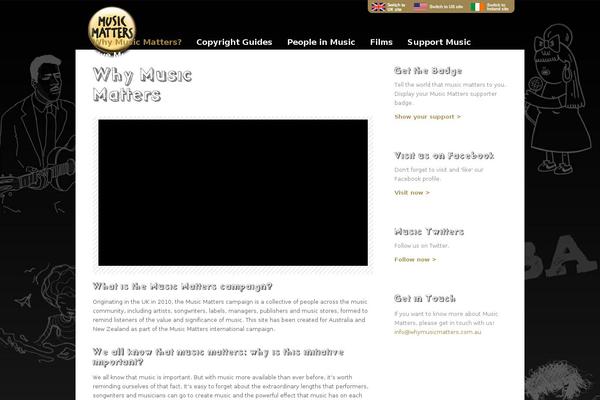 whymusicmatters.co.nz site used Wmm