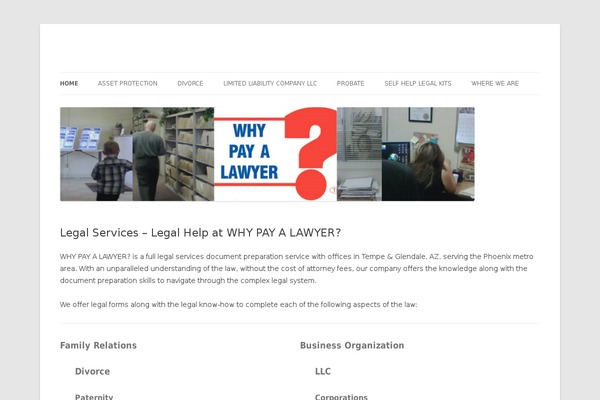 Twenty Twelve theme site design template sample